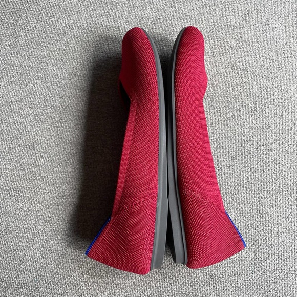 Rothy's The Flat in Red Cherry Round Toes Casual Flat Comfy Women's 5.5 - Picture 4 of 14